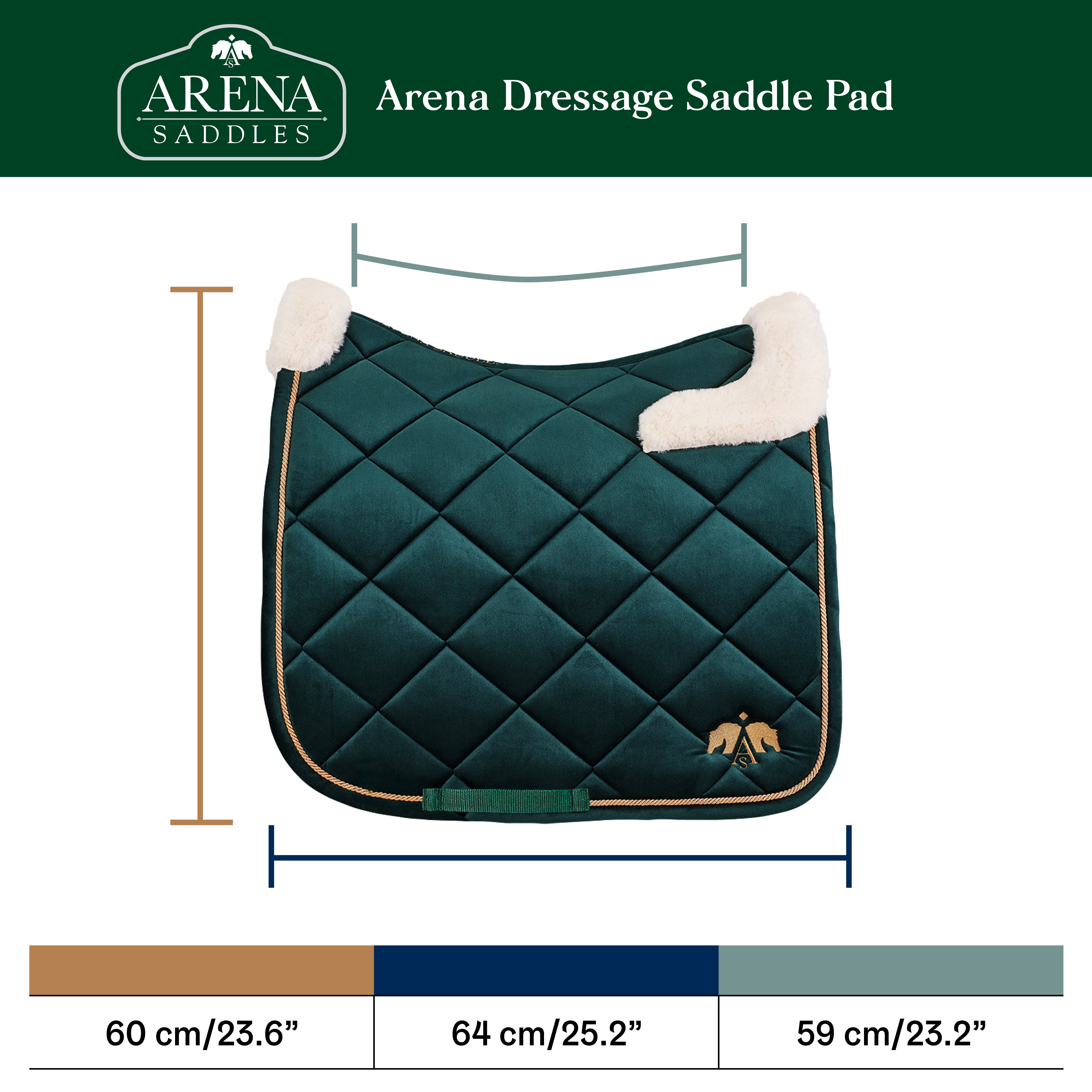 Arena Dressage Saddle Pad